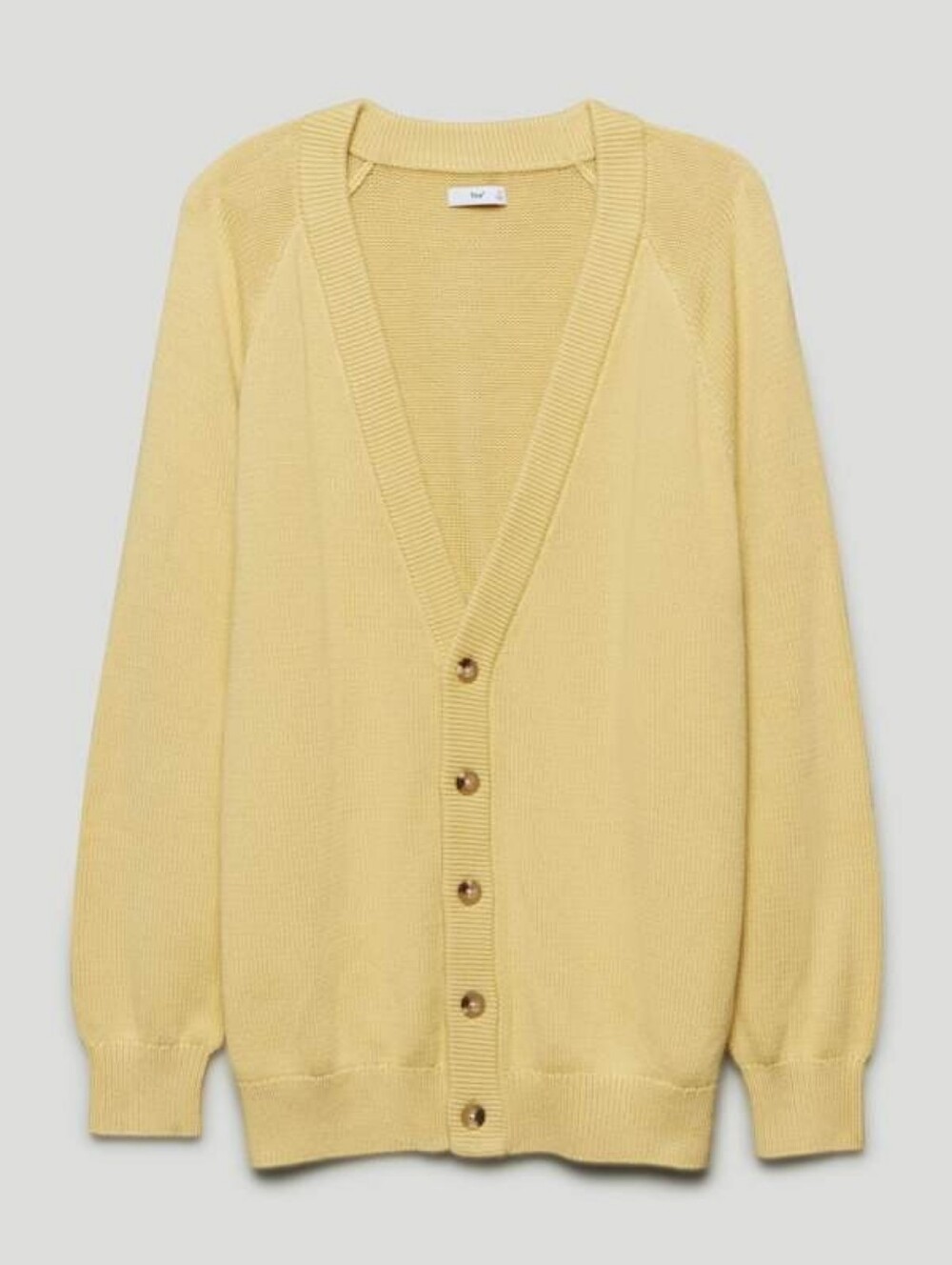 Aritzia TNA Barry Cardigan Lemongrass ellow